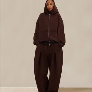 By Ola Primo Zip Hoodie - ESPRESSO